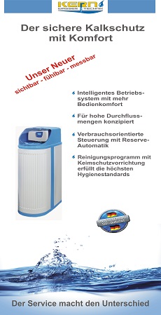 rollup blue, line, Wasseraufbereitung, Enthärtungsanlagen, Verfahrenstechnik, Anlagenbau, Heizungsbefüllung und Entkalkung von Kern Wassertechnik