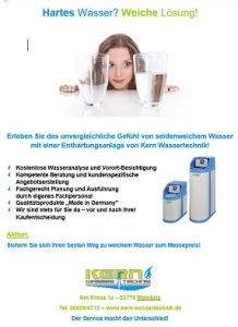 messe, Wasseraufbereitung, Enthärtungsanlagen, Verfahrenstechnik, Anlagenbau, Heizungsbefüllung und Entkalkung von Kern Wassertechnik